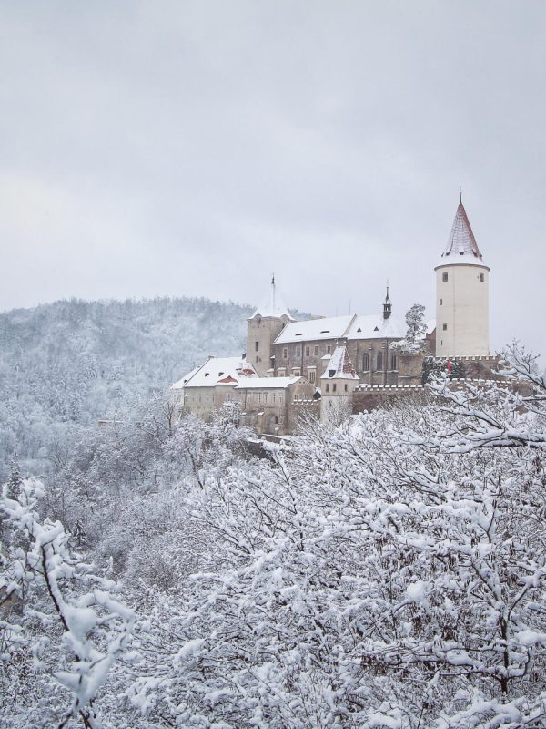 hrad Křivoklát v zimě