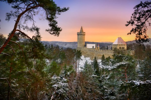 Hrad Kokořín v zimě