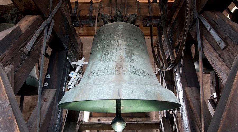 Zvonice ve Svaté Hoře u Příbrami, detail zvonu