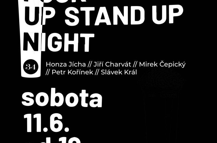 Fuck Up Stand Up Night – bistro Karlštejn 34 – plakát