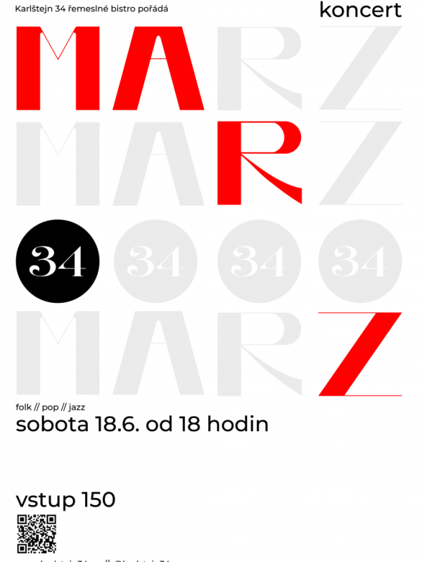Marz – Plakát – bistro Karlštejn 34