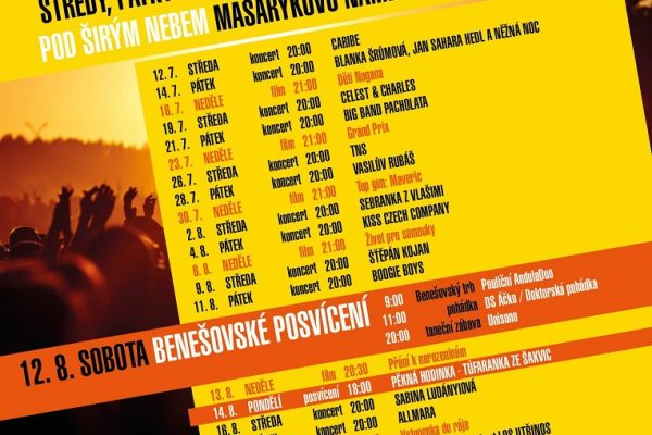 Program Benešov City Live 2023
