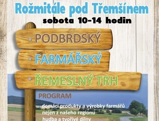 Plakát na farmářský trh v Rožmitále pod Třemšínem