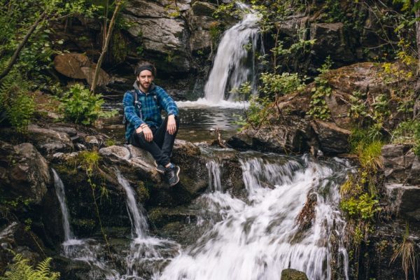 Vrchlického vodopády v turistické oblasti Kutnohorsko Kolínsko